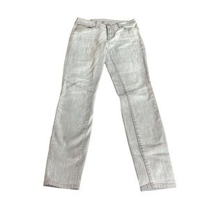 Armani Exchange Super Skinny Moto Jeans Gray Size 26